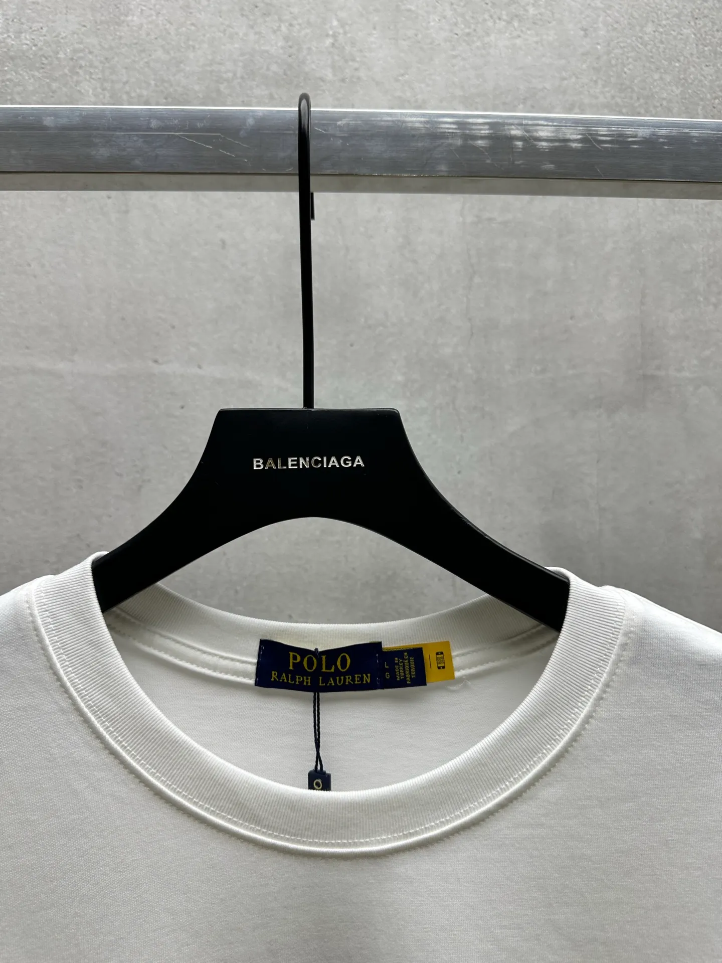 P140 #010 Ralph lauren series uses 260G high-definition fabrics, Behringer 1000-needle embroidery restores ZP, complete three-label accessories, color: white, size: S M L XL